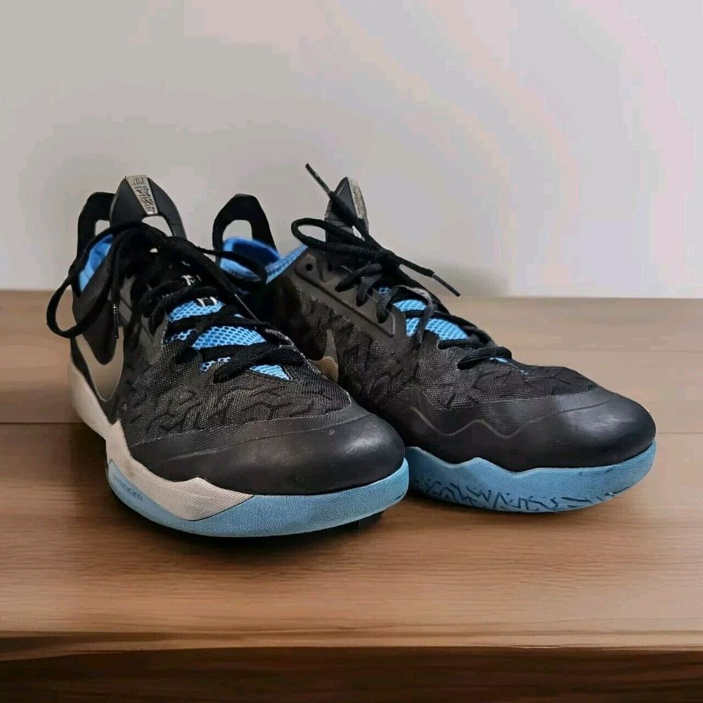 Nike Mens Zoom Crusader 630909-002 Black & Blue Running Shoes Sneakers Size 13‎